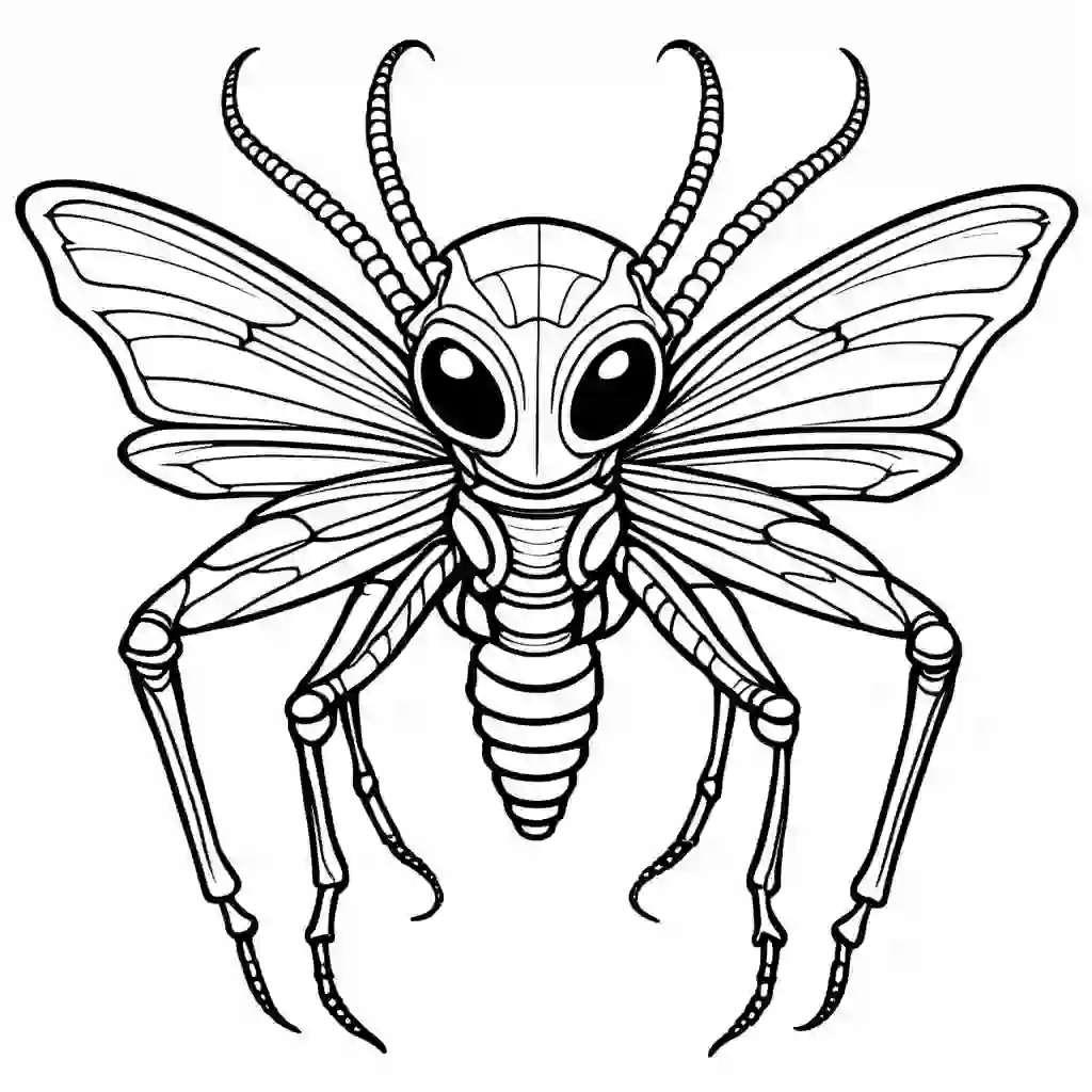 Insectoid Aliens coloring pages